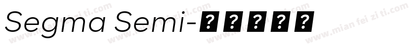 Segma Semi字体转换